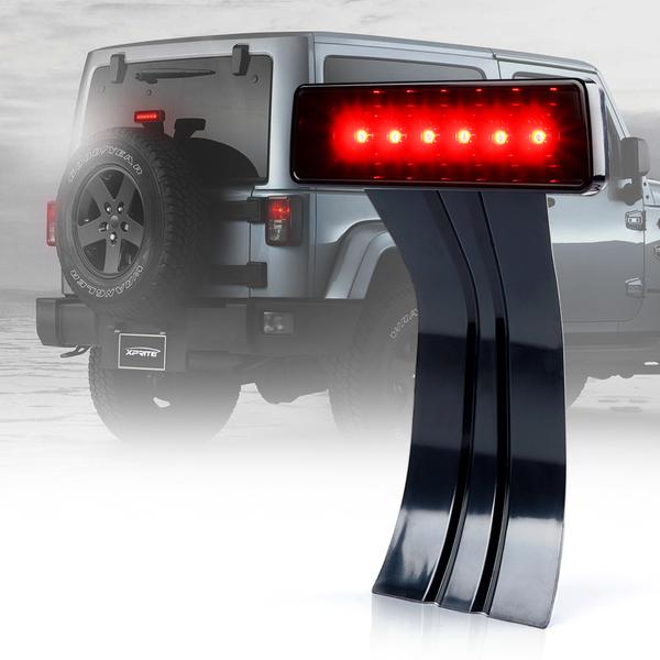 Xprite USA, Xprite 3rd Brake Light LED Replacement Jeep Wrangler JK (2007-2018) Clear / Smoke