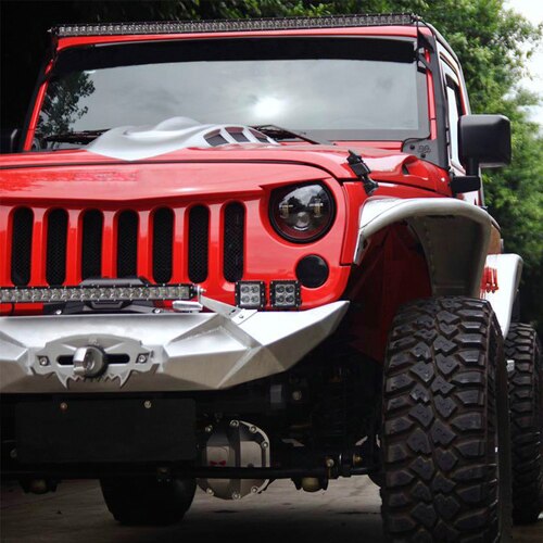 Xprite USA, Xprite Beast Series Aluminum Bumper Jeep Wrangler (07-18) Front w/ Winch or Rear