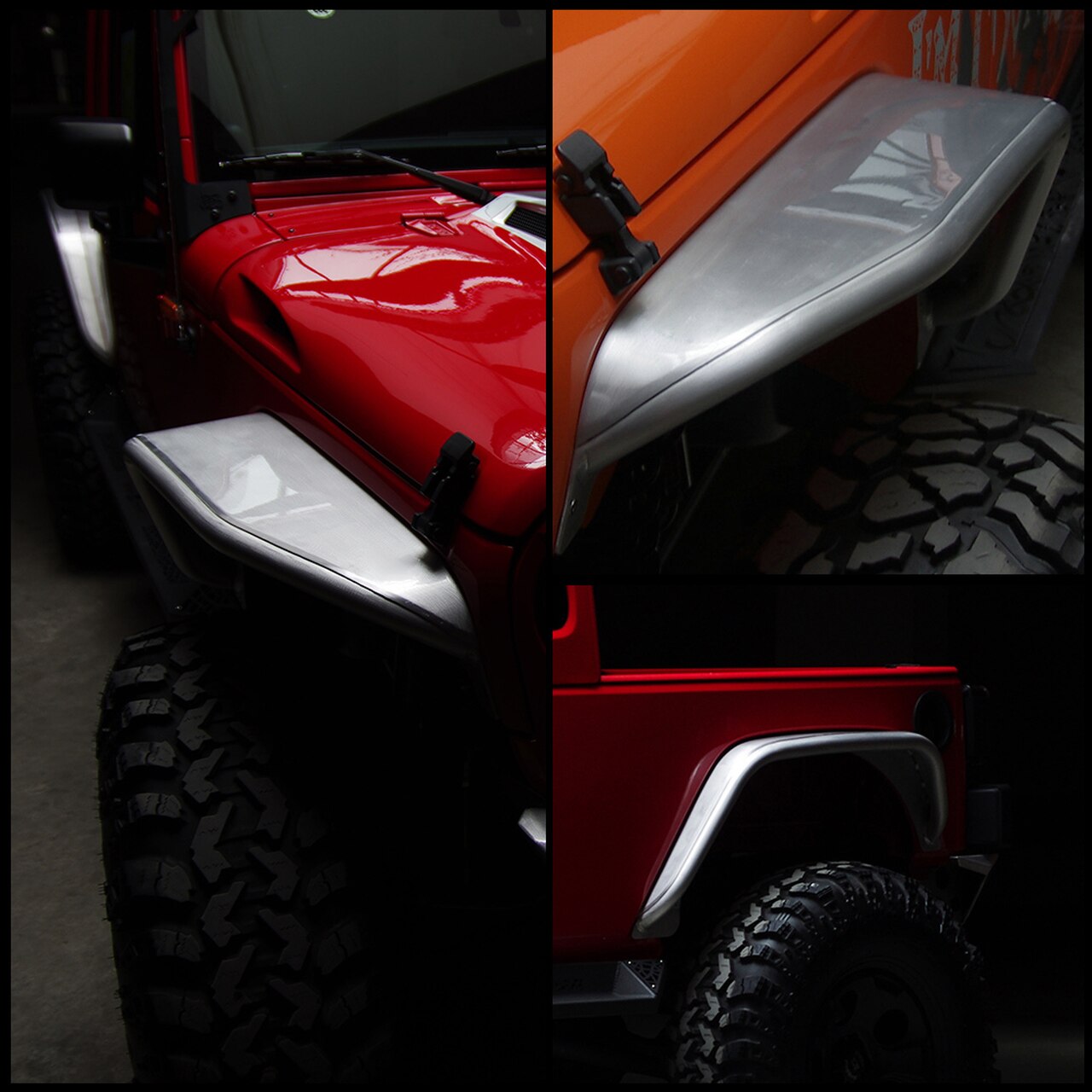 Xprite USA, Xprite Beast Series Aluminum Fenders Jeep Wrangler [Front & Rear] (07-18) ZS-0038S