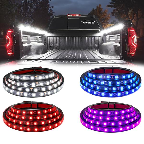 Xprite USA, Xprite Spire Series LED Truck Bed Light Strips - Blue / Pink / Red / White