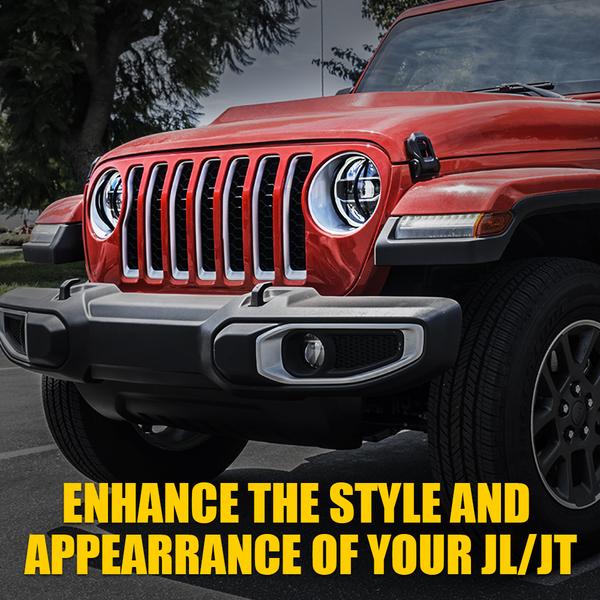 Xprite USA, Xprite Steel Headlight Guards Jeep Wrangler JL / Gladiator JT (2018-2020) Black - ZS-0105K