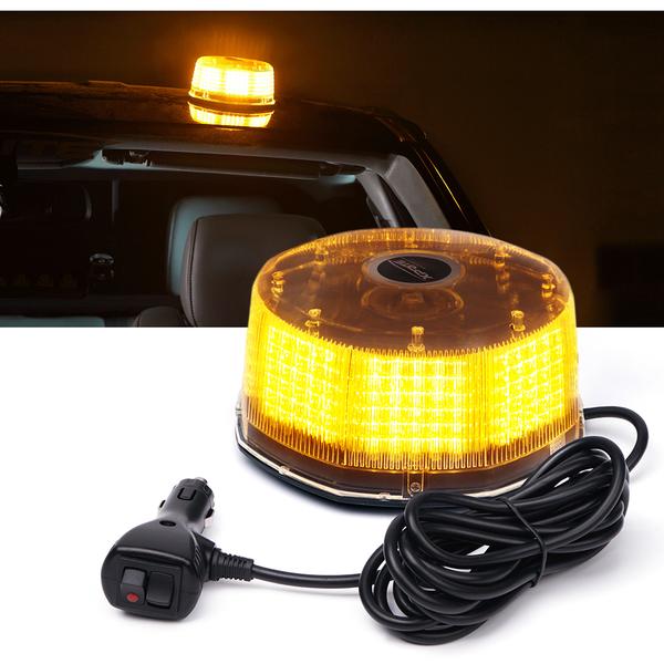 Xprite USA, Xprite Sun Beam Series 240 LED High Intensity Strobe and Rotating Light Beacon - Red-Blue/White-Amber/Amber