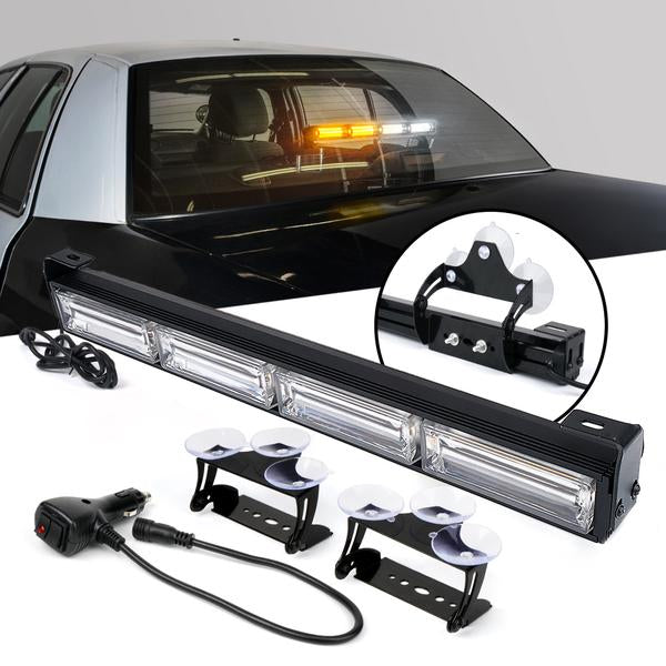 Xprite USA, Xprite Traffic Advisor COB LED Strobe Light Bar 18" G2 Vigilante Series - Blue/Amber/Red-Blue/White-Red/White-Amber