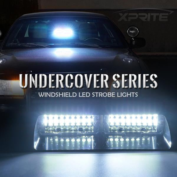 Xprite USA, Xprite Undercover Series LED Strobe Lights For Dash/Windshield (w/ Suction Cups) -  B/G/R/Y/W/Mix