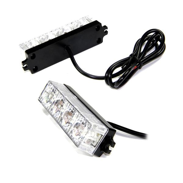 Xprite USA, Xprite White G1 Marker Series 4W Surface Mount Grille Strobe Light Head - 52025-W