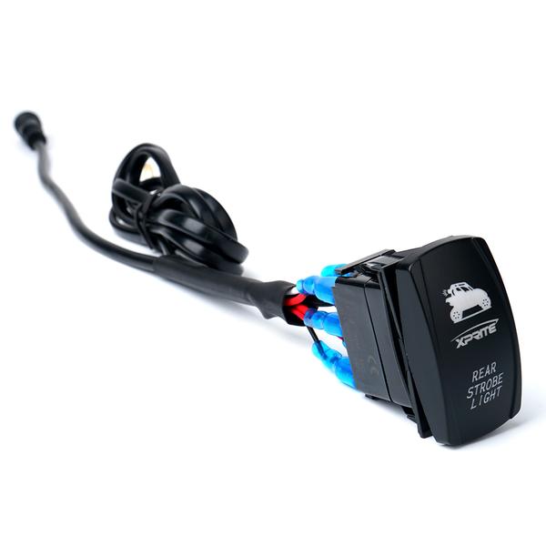 Xprite USA, Xprite Wiring Harness For LED Chase Rear Strobe Light Bars (with 2 Switches) UTV-RSL-G2-HARNESS