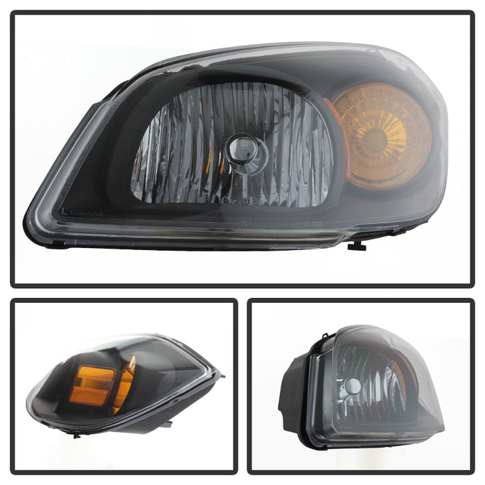 Xtune, Xtune Crystal Headlights Chevy Cobalt (05-10) Black or Black Smoke w/ Amber Turn Signal Light