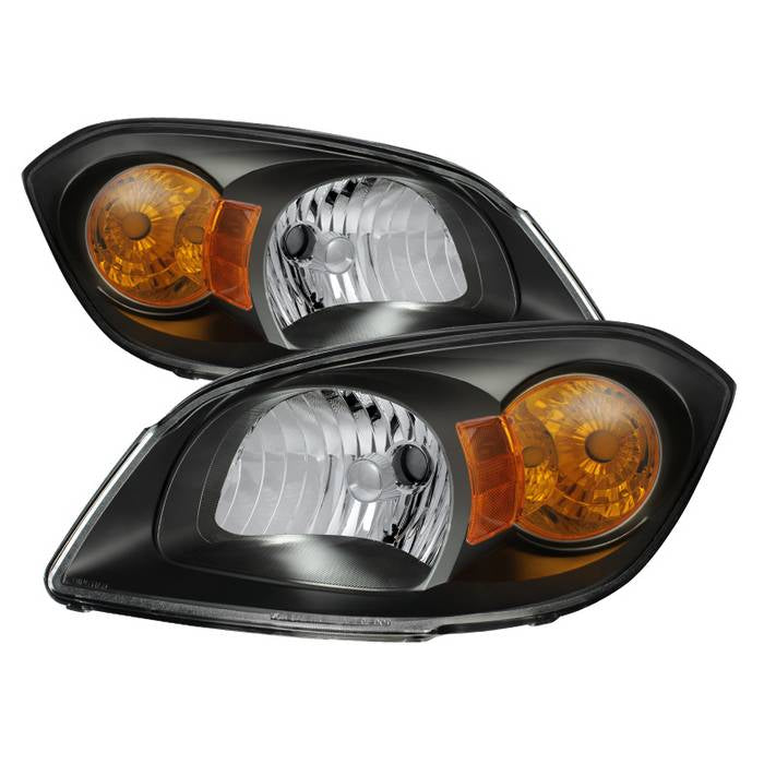 Xtune, Xtune Crystal Headlights Chevy Cobalt (05-10) Black or Black Smoke w/ Amber Turn Signal Light