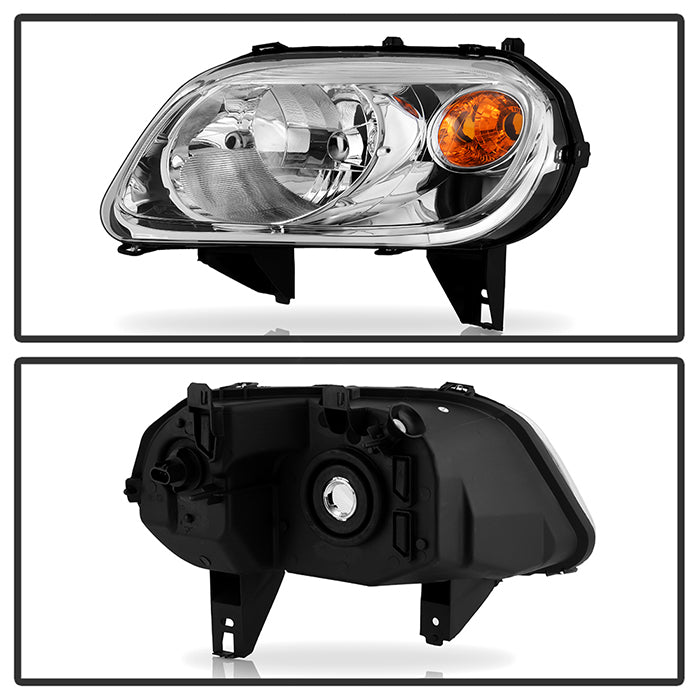 Xtune, Xtune Crystal Headlights Chevy HHR (2006-2011) Chrome / Black w/ Amber Corner Lights