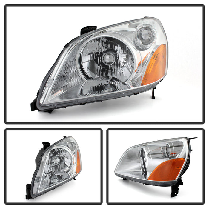 Xtune, Xtune Crystal Headlights Honda Pilot (03-05) Black or Chrome w/ Amber Turn Signal Lights