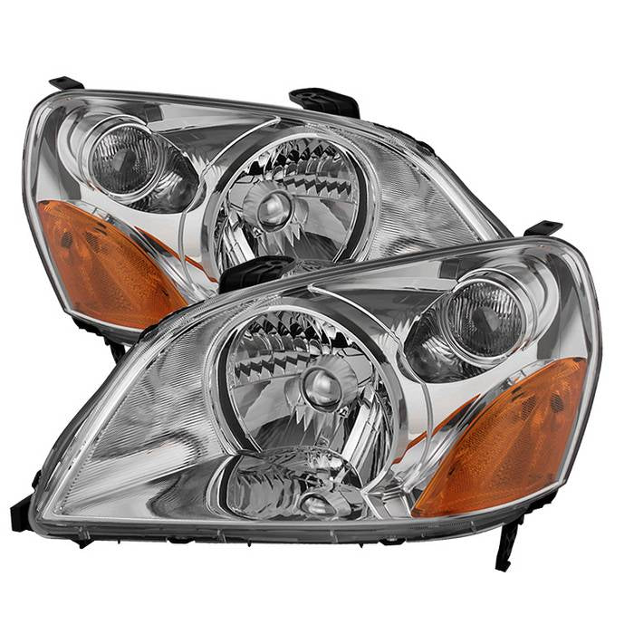 Xtune, Xtune Crystal Headlights Honda Pilot (03-05) Black or Chrome w/ Amber Turn Signal Lights