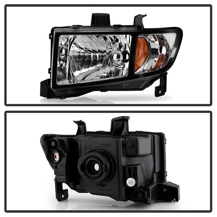 Xtune, Xtune Crystal Headlights Honda Ridgeline (06-13) Black or Chrome w/ Amber Turn Signal Lights