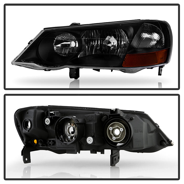 Xtune, Xtune Headlights Acura TL (02-03) [OEM Style - HID Model Only] Black or Chrome w/ Amber Turn Signal Lights