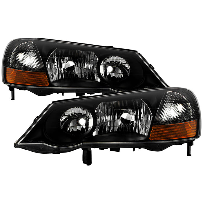 Xtune, Xtune Headlights Acura TL (02-03) [OEM Style - HID Model Only] Black or Chrome w/ Amber Turn Signal Lights