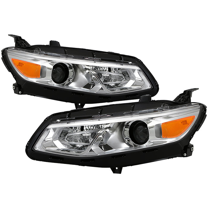 Xtune, Xtune Headlights Chevy Malibu (16-18) Chrome w/ Amber Turn Signal Light