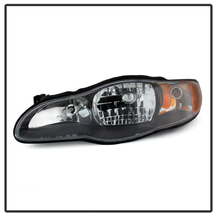 Xtune, Xtune Headlights Chevy Monte Carlo (00-05) [OEM Style] Black/ Chrome/ Black Smoked w/ Amber Corner Lights