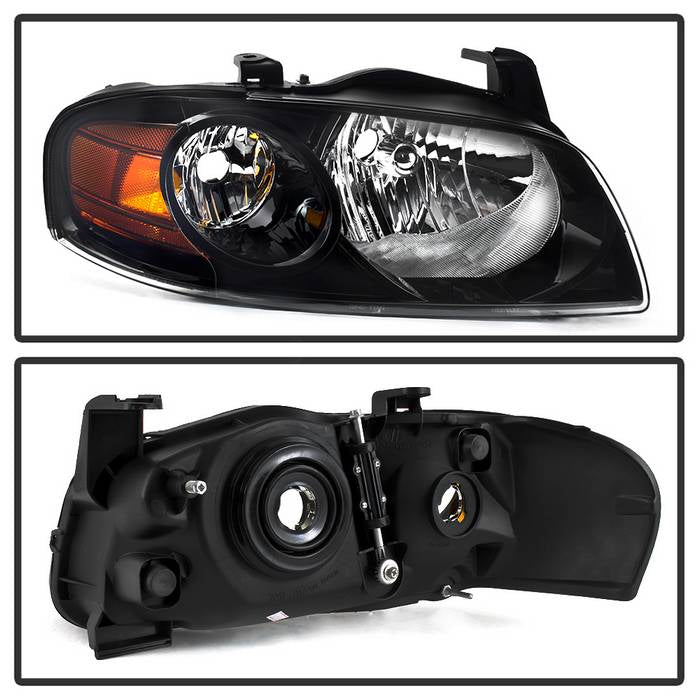 Xtune, Xtune Headlights Nissan Sentra (04-06) [OEM Style] Black w/ Amber Turn Signal Light