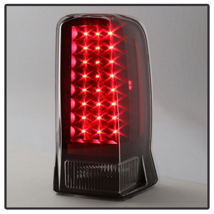 Xtune, Xtune LED Tail Lights Cadillac Escalade (02-06) Black or Black Smoked