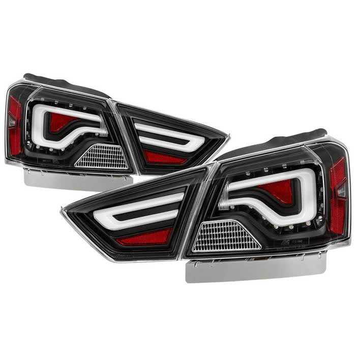 Xtune, Xtune LED Tail Lights Chevy Impala (14-19) [Light Bar LED] Black / Black Smoked / Red Clear