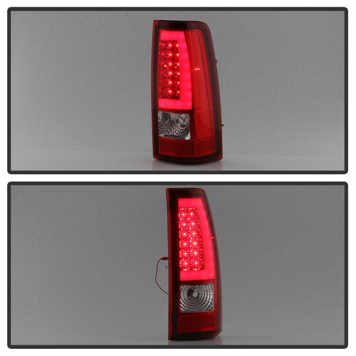 Xtune, Xtune LED Tail Lights Chevy Silverado (03-06) Silverado Classic (2007) [Light Bar Style] Black or Chrome Housing