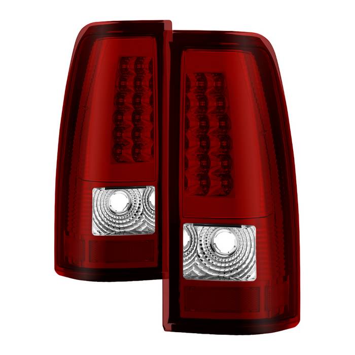 Xtune, Xtune LED Tail Lights Chevy Silverado (03-06) Silverado Classic (2007) [Light Bar Style] Black or Chrome Housing