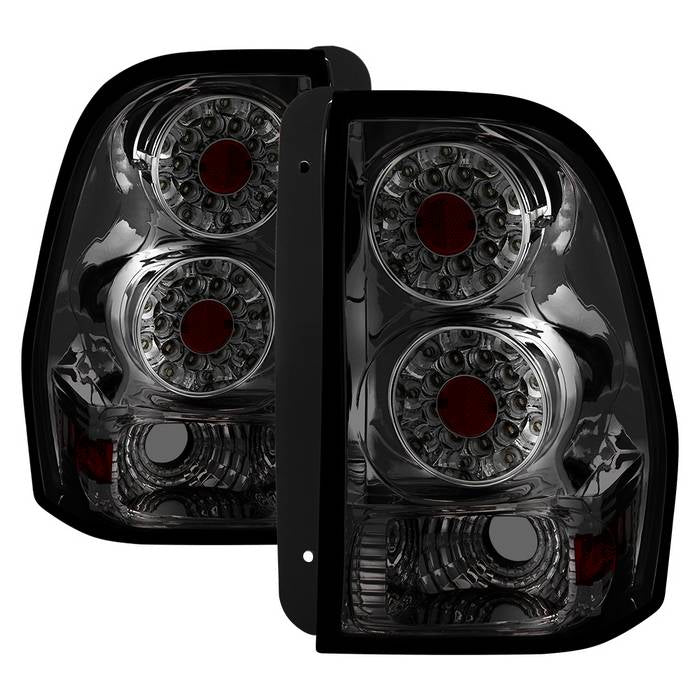 Xtune, Xtune LED Tail Lights Chevy TrailBlazer (02-09) Chrome Housing / Smoke Lens