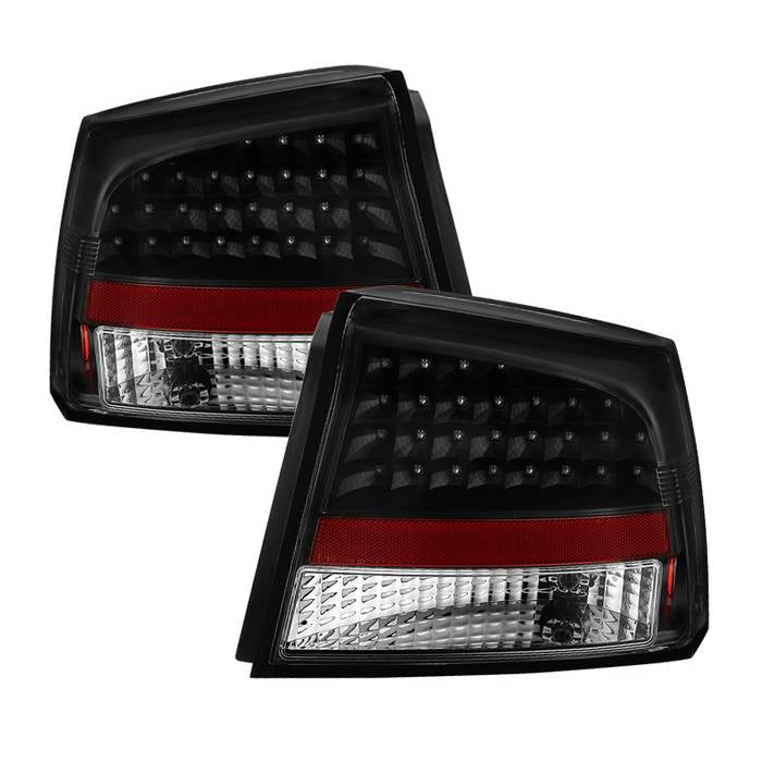 Xtune, Xtune LED Tail Lights Dodge Charger (06-08) Black Housing / Clear or Smoke Lens