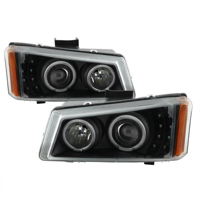 Xtune, Xtune Projector Headlights Chevy Avalanche (02-06) [Black w/ Amber Turn Signal Light] w/ or w/o Bumper Lights