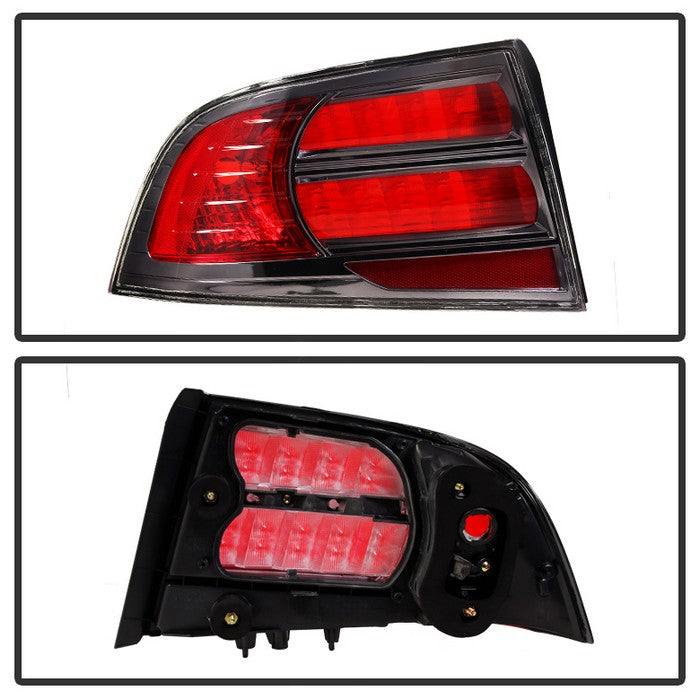 Xtune, Xtune Tail Lights Acura TL Type S (2007-2008) [OEM Style]  Red Smoke