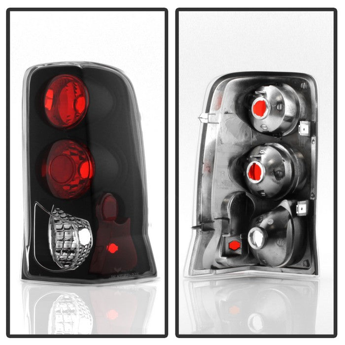 Xtune, Xtune Tail Lights Cadillac Escalade SUV (2002-2006) [Euro Style] Black Clear  Lens