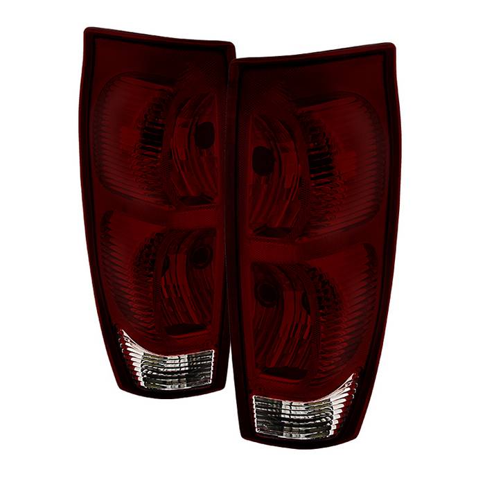 Xtune, Xtune Tail Lights Chevy Avalanche (02-06) [OE Style] Chrome Housing / Red Smoke Lens