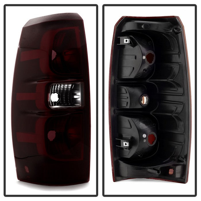 Xtune, Xtune Tail Lights Chevy Avalanche (07-13) [OE Style] Chrome Housing / Red Smoke Lens