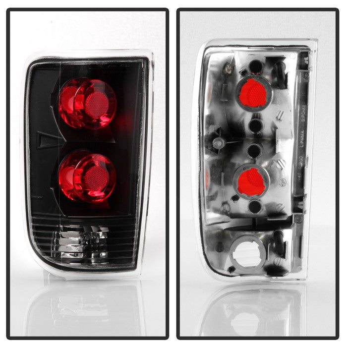 Xtune, Xtune Tail Lights Chevy Blazer (1995-2005) [Euro Style] Black Clear / Black Smoked / Red Smoked