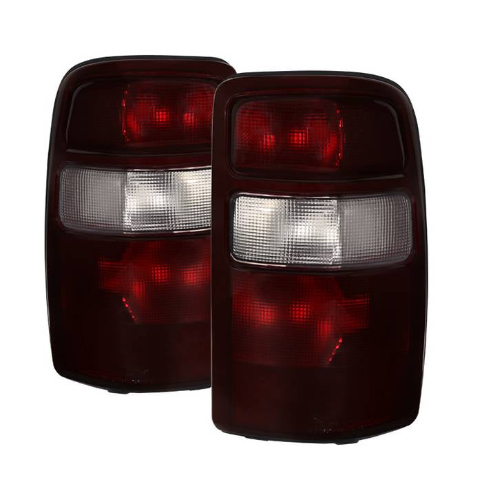 Xtune, Xtune Tail Lights Chevy Suburban Tahoe (2000-2006) [OEM Style / Red Smoked] w/ or w/o Black Rim