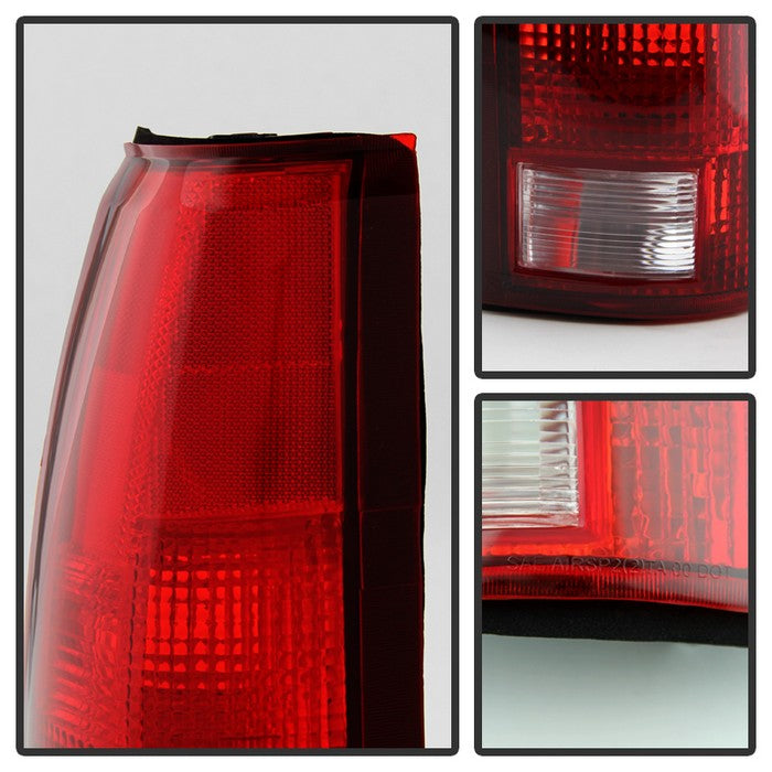 Xtune, Xtune Tail Lights Chevy Tahoe (95-00) [OEM Style] Red Clear or Red Smoked Lens