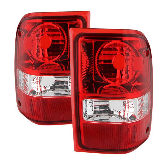 Xtune, Xtune Tail Lights Ford Ranger (2006-2011) [OEM Style] Red Clear