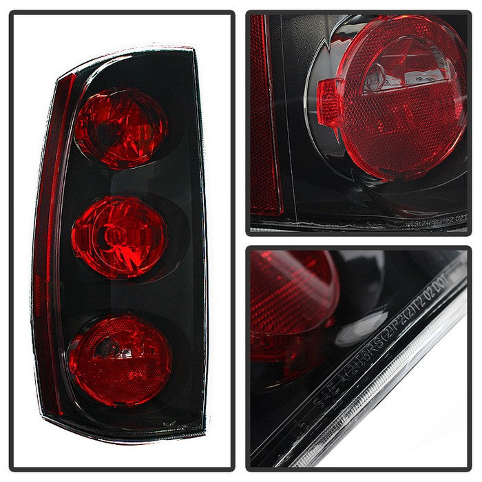 Xtune, Xtune Tail Lights GMC Yukon XL Denali/ Yukon Denali (07-14) [OEM Style] Red Clear