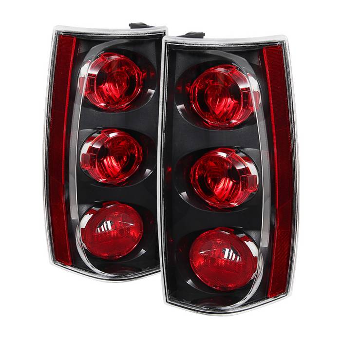 Xtune, Xtune Tail Lights GMC Yukon XL Denali/ Yukon Denali (07-14) [OEM Style] Red Clear