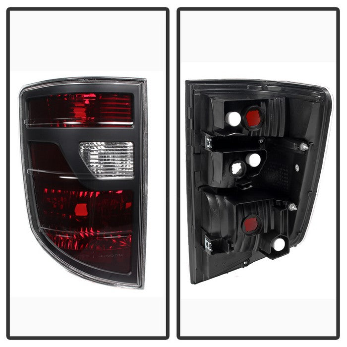 Xtune, Xtune Tail Lights Honda Ridgeline Pickup (2006-2008) [OEM Style] Red Smoked