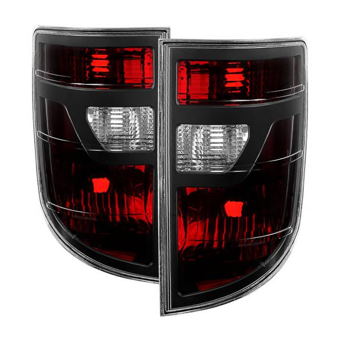 Xtune, Xtune Tail Lights Honda Ridgeline Pickup (2006-2008) [OEM Style] Red Smoked