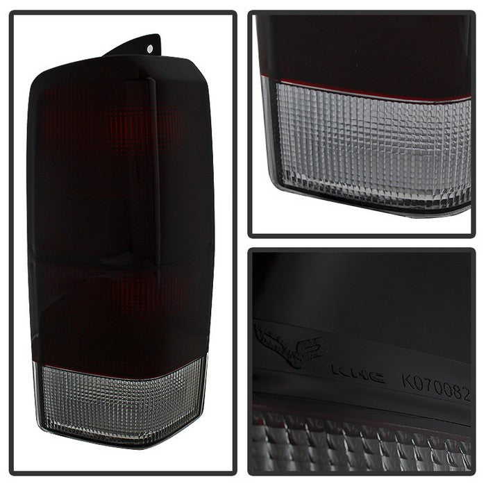 Xtune, Xtune Tail Lights Jeep Cherokee (1997-2001) [OEM Style] Red Smoked