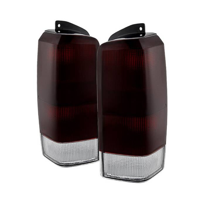 Xtune, Xtune Tail Lights Jeep Cherokee (1997-2001) [OEM Style] Red Smoked