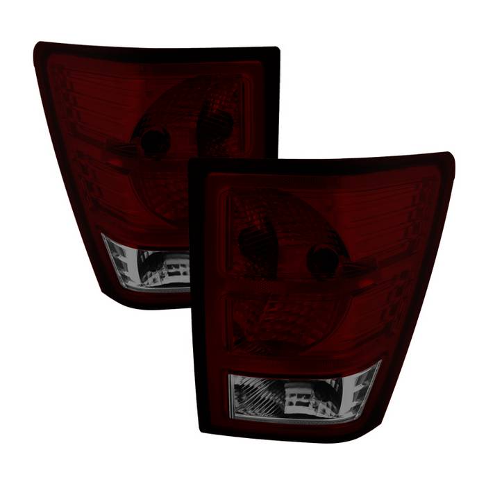 Xtune, Xtune Tail Lights Jeep Grand Cherokee (07-10) [OEM Style] Red Smoked