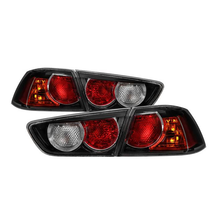 Xtune, Xtune Tail Lights Mitsubishi Lancer (08-17) [OE-Style] Black Housing | Red or Smoked Lens