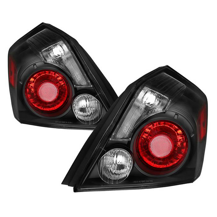 Xtune, Xtune Tail Lights Nissan Altima Sedan (07-12) [OEM Style] Black Housing | Clear Lens