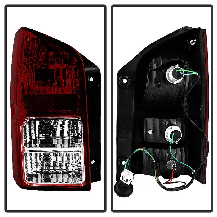 Xtune, Xtune Tail Lights Nissan Pathfinder (05-12) [OEM Style] Chrome Housing | Red Smoked Lens