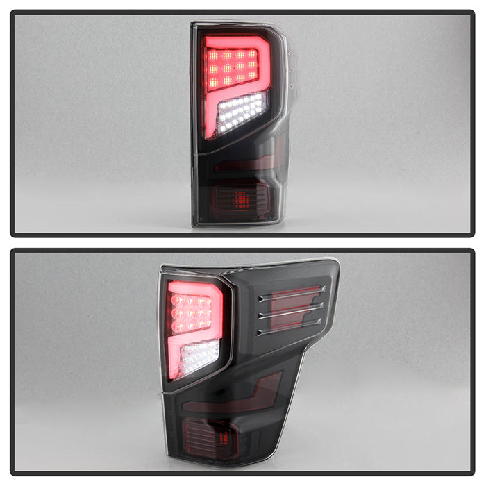 Xtune, Xtune Tail Lights Nissan Titan (16-20) [w/ Light Bar LED] Black / Black Smoked / Red Smoked