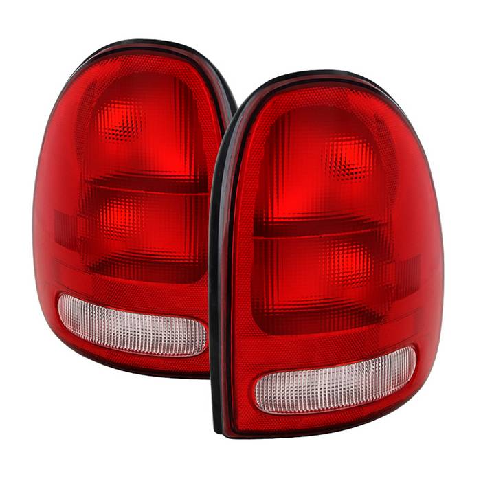 Xtune, Xtune Tail Lights Plymouth Grand Voyager (96-00) [OEM Style] Red or Dark Red Lens