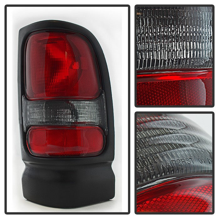 Xtune, Xtune Tail Lights Ram 2500/ 3500 (94-02) [OEM Style] Red Smoked or Red Lens