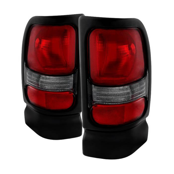 Xtune, Xtune Tail Lights Ram 2500/ 3500 (94-02) [OEM Style] Red Smoked or Red Lens